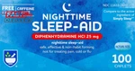 Rite Aid Nighttime Sleep Diphenhydramine Hci 25 Mg, 100 Mini Caplets Non-h New. Price: $13.09.
