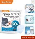 Resplabs 60 Pack Cpap Filters For Resmed Airsense 10 & Aircurve - Clean Ai... New. Price: $23.39.