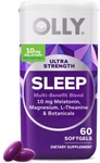 Olly Ultra Strength Sleep Softgels, 10MG Melatonin, 60 Count (pack 1) New. Price: $34.99.