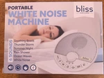 Bliss White Noise Sleep Machine 6 Sounds New Box. Price: $10.00.