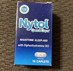 Nytol Quick Caps Nighttime Sleep Aid 16 Count Caplets Exp 06/26 Lot Of 4 New. Price: $25.59.