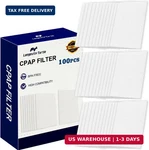 100 Packs Universal Cpap Filters Compatible With Resmed 10, Airsense New. Price: $10.99.