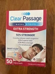 Clear Passage Nasal Strips Extra Strength Tan 50 Count For Sensitive Skin *new*. Price: $20.00.