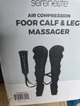 Serenelife Air Compression Knee Massager 4 Modes 2 Heat SLLGMSGR76-BLK Open. Price: $59.99.