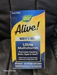 Natures Way Alive! Once Daily Mens 50+ Ultra 60 Tablets (2 Pack) EXP:1/28 New. Price: $23.99.