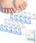 Dr. Jk- Gel Toe Separators For Pedicure, 2 Pairs, Blue & Clear, New. Price: $7.36.