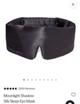 Drowsy Cocoon Eyelash Protecting Sleep Mask Contoured Silk Blue Or Gray New. Price: $69.95.