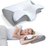 Ergonomic Memory Foam Cervical Pillow For Neck Pain Relief - 2 1 Design New. Price: $62.99.