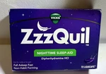 Vicks Zzzquil Nighttime Sleep Aid Liquicaps Diphenhydramine Hci 25MG 72 Ct 01/27 New. Price: $28.29.