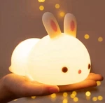 One Fire Bunny Cute Lamp - 16 Different Colors, Remote Control, Night Light New. Price: $19.99.