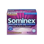 Sominex Medicine Fast Acting Nighttime Sleep Aids 72 Tablets Non-drowsy Formula New. Price: $26.12.