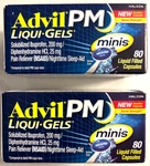 Advil Pm Liqui Gels Minis 200MG 80/CT Capsule *lot Of 2* Exp : 05/2027 New. Price: $19.99.