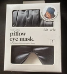 Kitsch Satin The Pillow Eye Mask Charcoal- Comfortable Sleep And Hair Sample New. Price: $29.00.