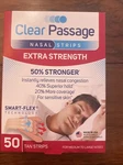 Clear Passage Nasal Strips Extra Strength Tan 50 Count For Sensitive Skin *new*. Price: $20.00.