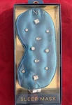 New Box Envy Turquoise Blue Jeweled Sleep Mask Satin Charmeuse. Price: $19.95.