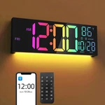 16.5" Large Led Wall Clock With Bluetooth Sync, Night Light, Dst, 2 Alarms, R... New. Price: $53.47.
