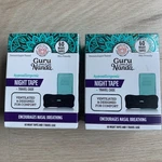 2X Guru Nanda Hypoallergenic Night Tape 60 Count + Travel Case - Comfortable New. Price: $25.99.