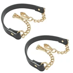 2 Pcs Metal Chain Handles Strap Black Leather Purse Replacement Long... New. Price: $19.34.