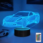Yuandian Racing Car 3D Led Illusion Lamp, 16 Colors Usb & Battery Multicolor New. Price: $30.29.