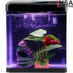 Fish Tank Self Cleaning Glass 2 Gallon Small Nano Aquarium Starter Kit Led Light New. Price: $62.34.