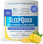 New Relaxium Sleep Quick Gummies - Aid Support Yummy Lemon 60. Price: $22.98.