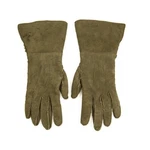 Chanel Khaki Green Suede Leather And Lambskin Fur Gloves With Cc Button Size 7 New. Price: $390.00.