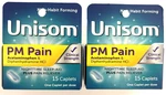Unisom Pm Pain Nighttime Sleep Aid Caplets, 15 Per Box, Exp 8/2026 Lot Of New. Price: $24.00.