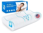 Zibroges Contour Memory Foam Core Cervical Neck Pillow White New. Price: $89.99.