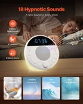Machine, 18 Soothing Sleep Sounds, 7-COLOR Night Light, 6-IN-1 White Noise New. Price: $49.99.