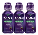 Vicks Zzzquil Night Sleep Aid Liquid 12OZ Berry Non Habit Forming 3PK Us New. Price: $34.99.