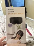 Health Touch Silky Soft Black Satin Eye Mask Lavender Scented New. Price: $13.83.