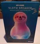 Art + Sound Glam Sloth Dancing Lights Rechargeable Wireless Speaker Open. Price: $19.99.