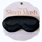 Trubeauty Contured Sleep Mask Black Satin Elastic Strap Lash Protection New. Price: $10.95.