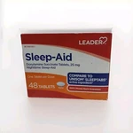 Leader Sleep-aid Doxylamine Succinate Tablets 25MG Nighttime 48 Ct EXP:07/2026 New. Price: $20.00.