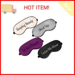 4 Pieces Funny Sleep Mask Silk Eye Soft Blackout Blindfold With Adjustable New. Price: $14.58.