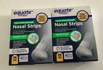 New Boxes Equate Extra Strength Clear Nasal Strips, 26 Count. Price: $15.99.