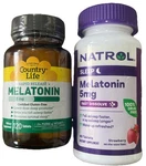 Country Life Melatonin 120 Tablets & Natrol 5MG Fast Dissolve 90 New. Price: $20.00.