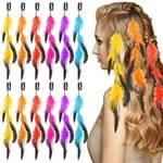 Geyoga 12 Pcs Clip In Hair Feathers Extensions For Women Standard, Multicolor New. Price: $14.76.