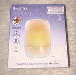 Ihome Baby Soothing Sound And Light Machine IZ44 White Noise Lullaby Tracks New. Price: $70.00.