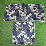 Shanghai Tang Blue Floral Matching Throw Pillow Cases 17.5 Set Of 3 Silk Pre-owned. Price: $250.00.