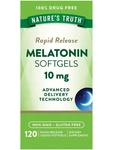 Nature's Truth Melatonin 10MG Rapid Release Liquid Softgels 120 Count New. Price: $12.99.