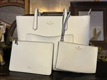 Kate Spade Staci Large Tote + Wristlet Pouch Pale Blue KF369 Purse Nwt New. Price: $200.00.