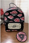 Naruto Shippuden Mini Backpack 12 Black Akatsuki Clouds Coin Purse Bioworld Euc Used. Price: $38.00.