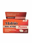 Motrin Dual Action W/tylenol Acetaminophen 80 Tablets Sealed Dated 12/2024 New. Price: $11.99.