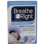 Breathe Right For Sensitive Skin Nasal Strips, Clear, Large, 30 Ct New. Price: $19.08.