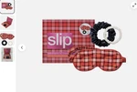 New Hazel Sleepover Beauty Set Slipsilk Mask Hair Tie & Scrunchie Red. Price: $52.97.
