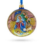Serene Baby Jesus Sleeping Nativity Scene Glass Ball Ornament 4 Inches New. Price: $34.65.