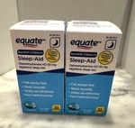 Equate Maximum Strength Diphenhydramine Hcl Sleep Aid Softgels 50MG 64CT 7/27 New. Price: $13.48.