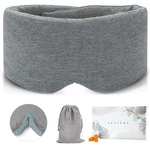 Freshme Deluxe Cotton Sleep Mask Gift Set, 100% Blackout, Adjustable, Travel New. Price: $37.89.