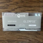 Trtl Glimpse Travel Sleep Mask + Carrying Case & Earbuds Gray 100% Blackout New. Price: $27.95.